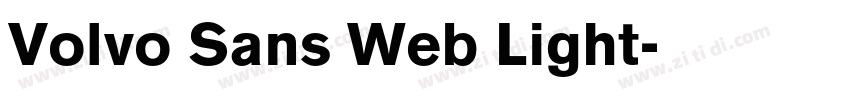 Volvo Sans Web Light字体转换